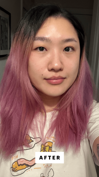 Han after applying the Dr.ForHair Folligen Shampoo